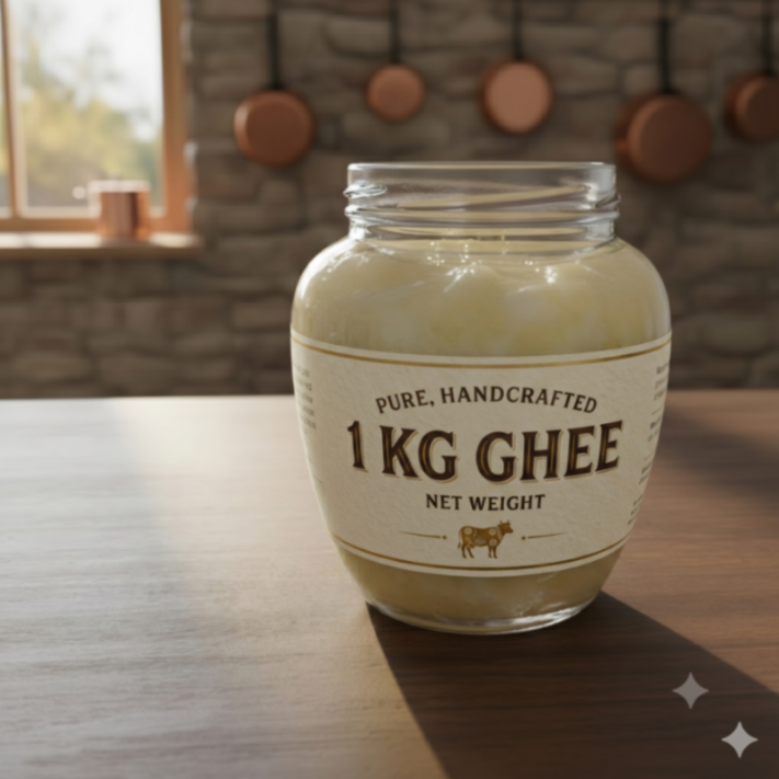 1KG GHEE JAR WITHOUT LID