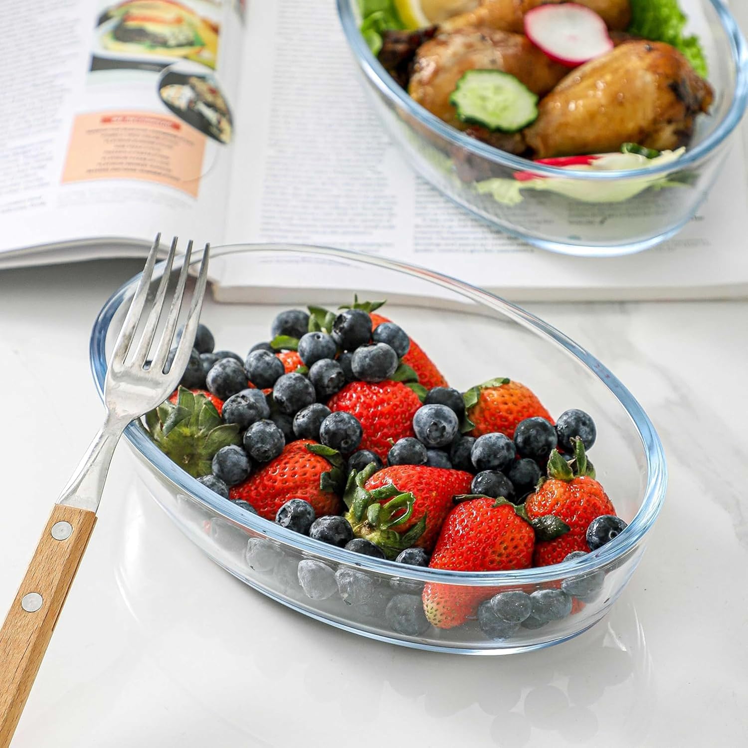 OVAL GLASS BAKING DISH TYKP-1.5L