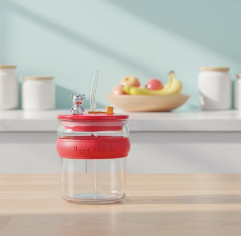 HAPPY EVERY DAY TEDDY BOTTLE 450ML MSB-217