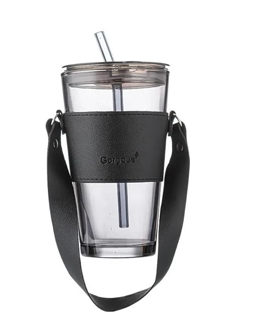 LETHER DOUBLE DRINKING BLACK BIG BELT 450ML