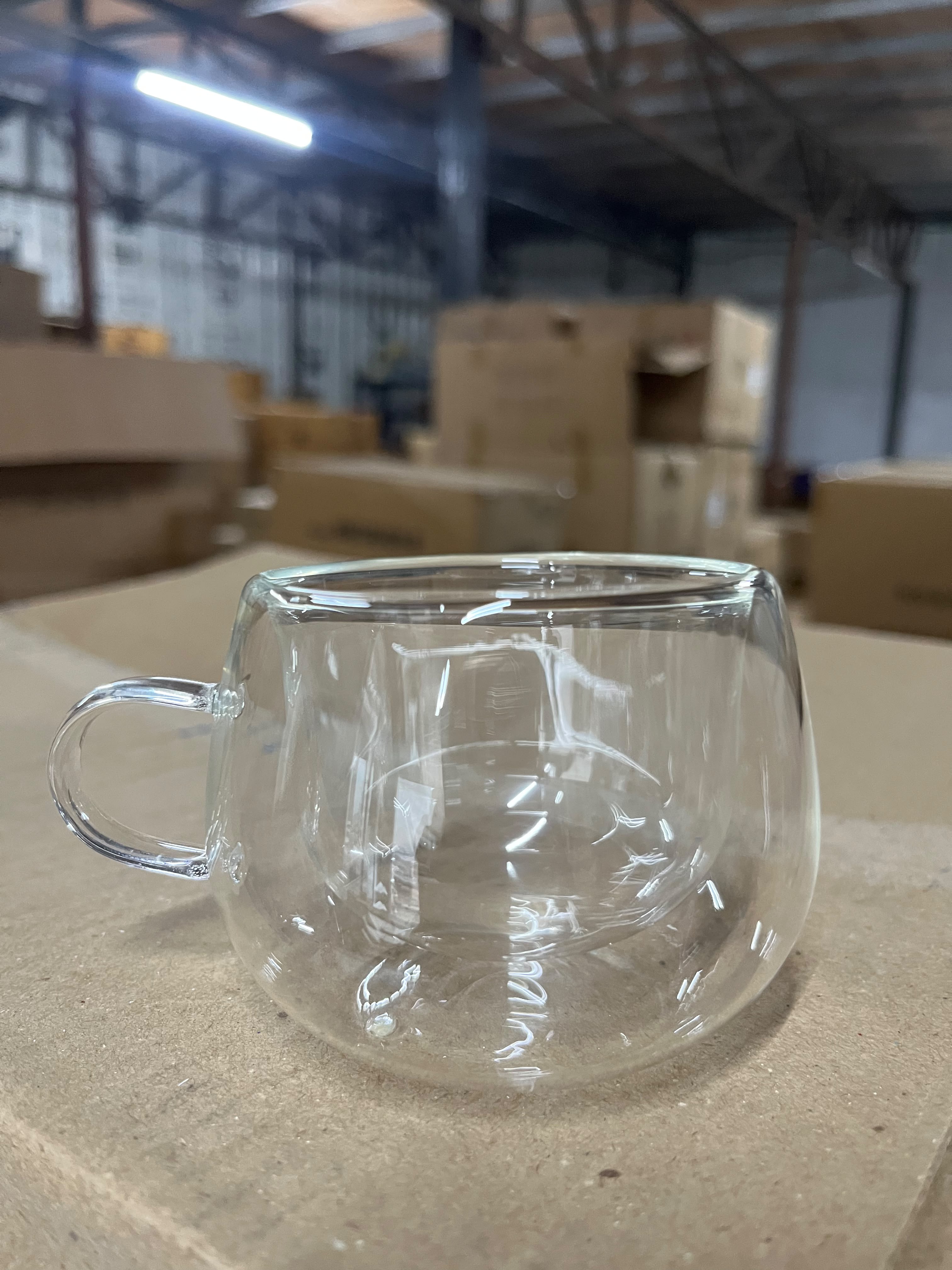 DW GLASS MUG HANDL 80ML 1PCS