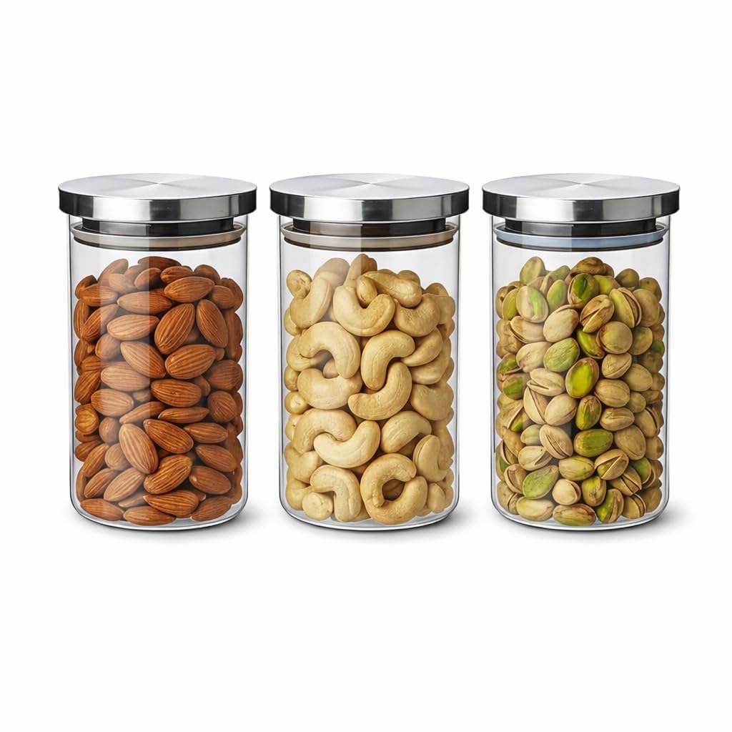 STEEL LID JAR ROUND 320ML 3PCS SET WD10-320-L3-SS