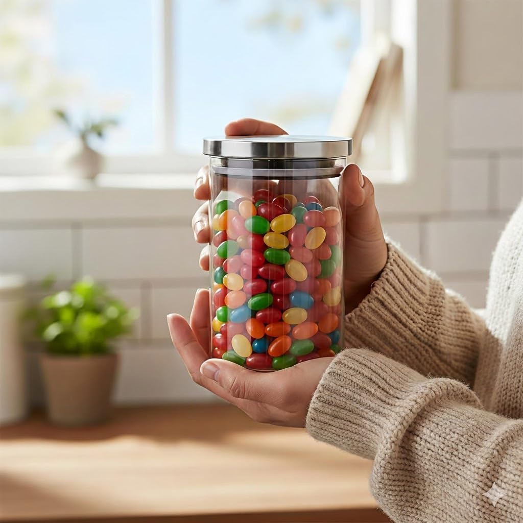 STEEL LID JAR ROUND 220ML 3PCS SET WD10-220-L3-SS