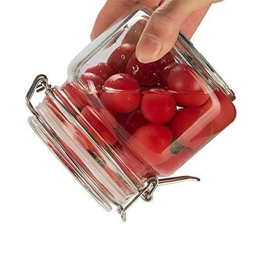 SWING CAP SQUARE JAR 750ML BOX PACK H4073G-4