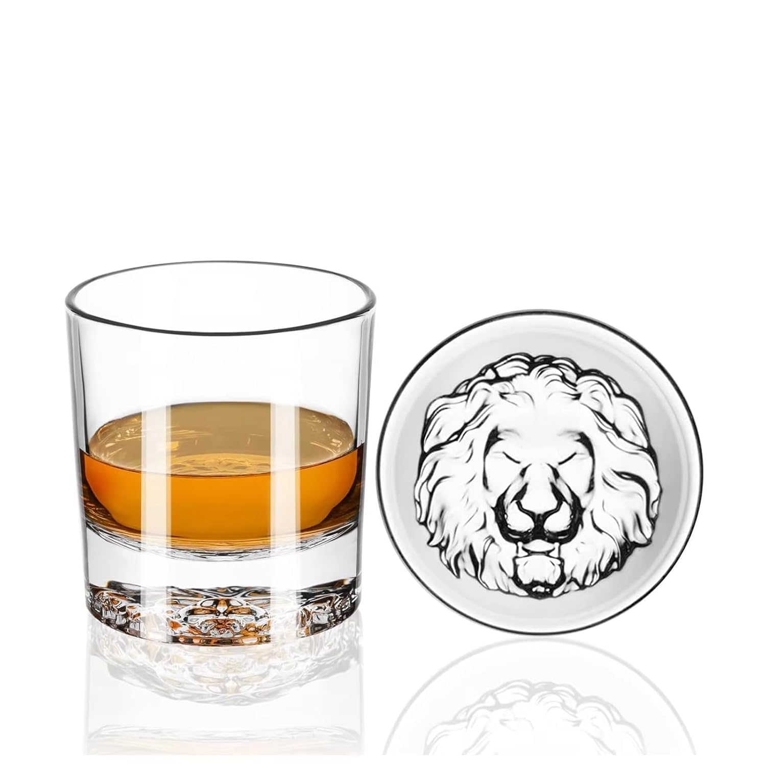 LION BOTTOM WHISKY GLASS 300ML 6PCS SMV5051B
