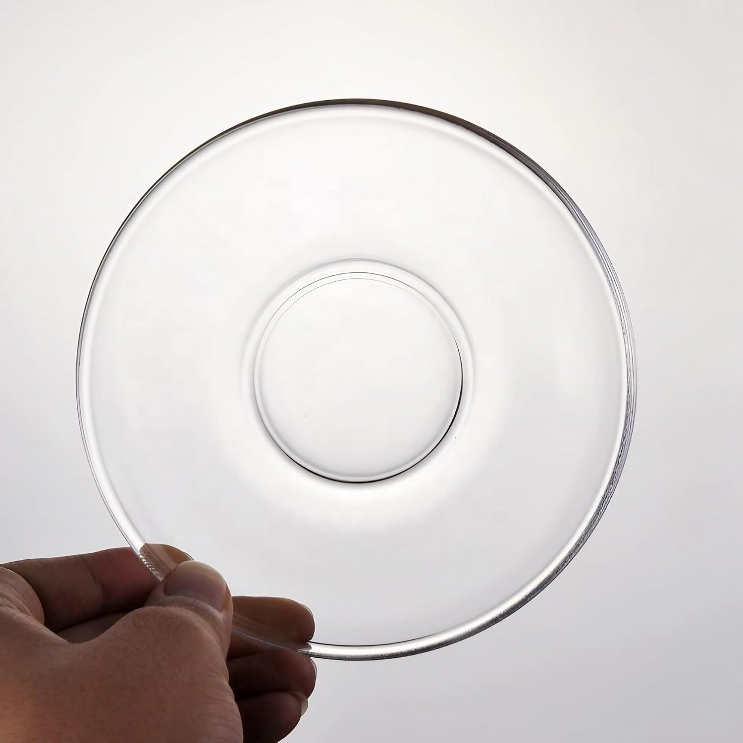 GLASS SAUCER 6PCS Y-7011