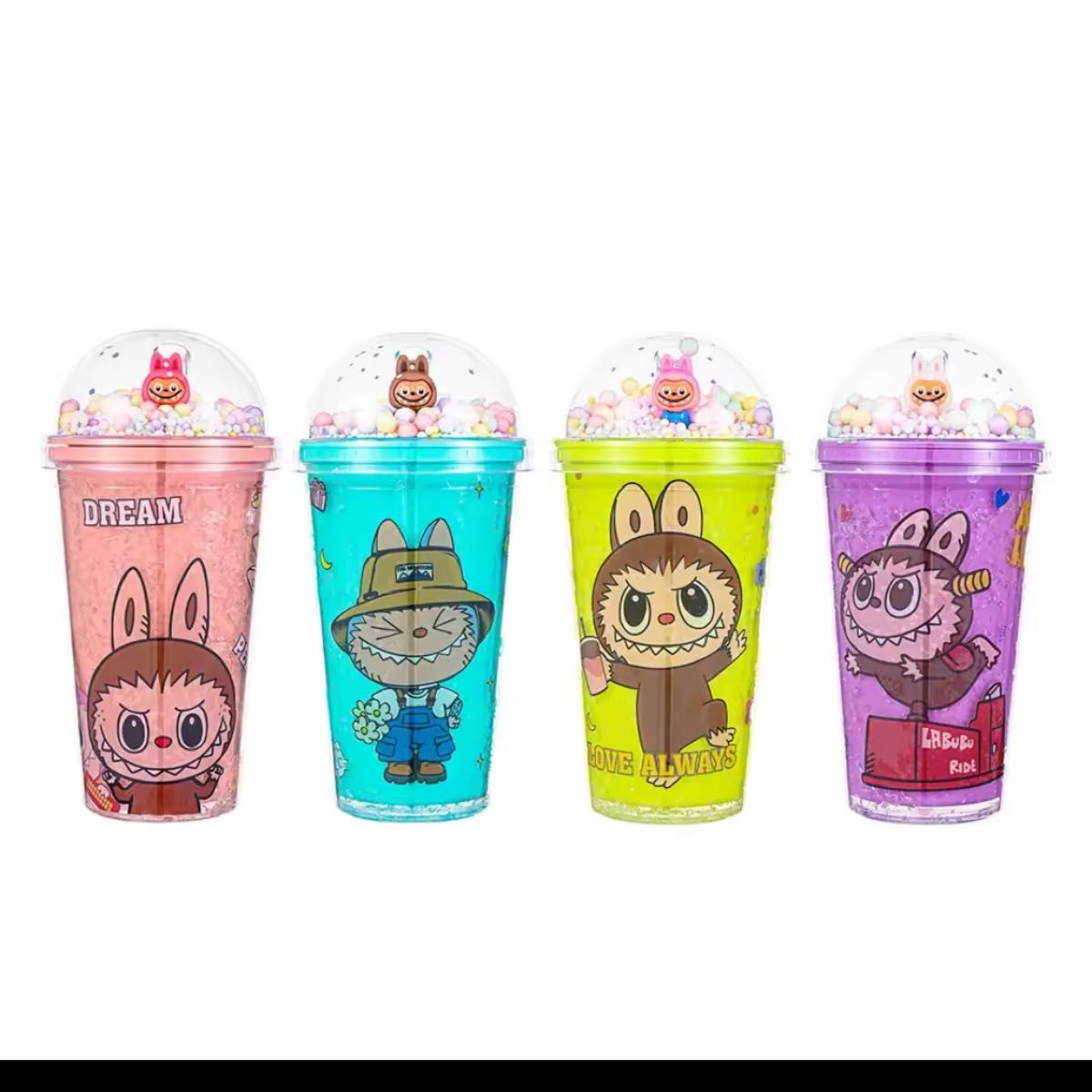 SIPPER TUMBLER 450 ML WITH STRAW AND LID MIX COL  KET-8