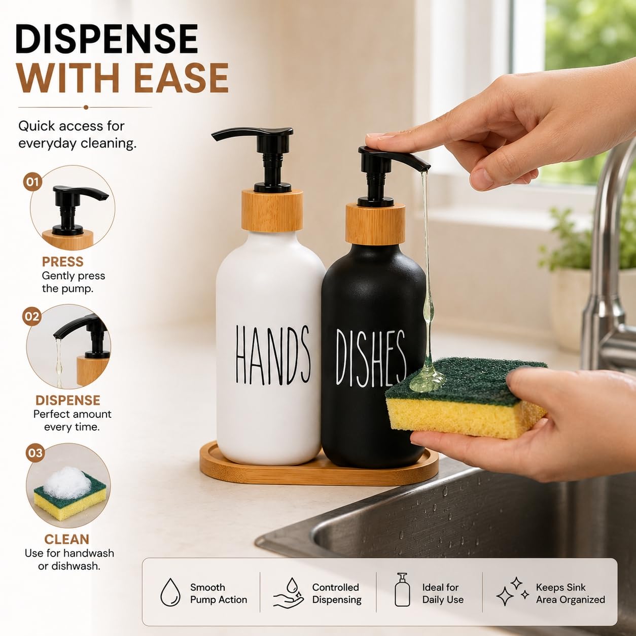 3 PC BATHROOM SET IN COL BOX 500ML MSB-8407