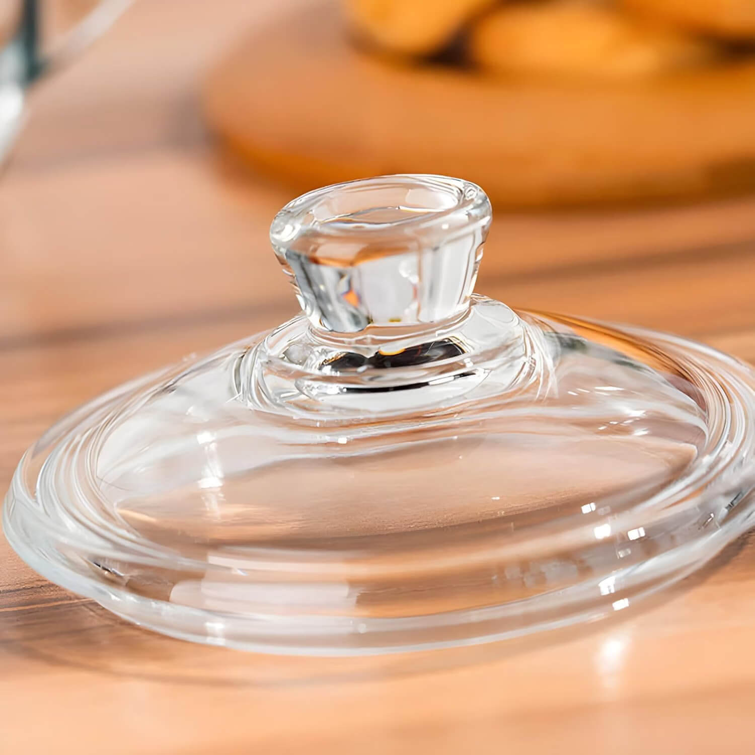 Classic Glass Mug with Glass Lid for Coffee/Milk/Tea 380 ml EZ1029