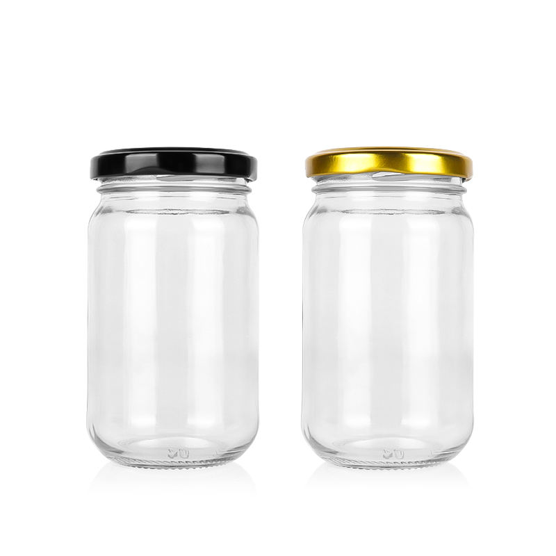 300GMS KERLA PICKEL JAR BLACK & GOLDEN WITH LID