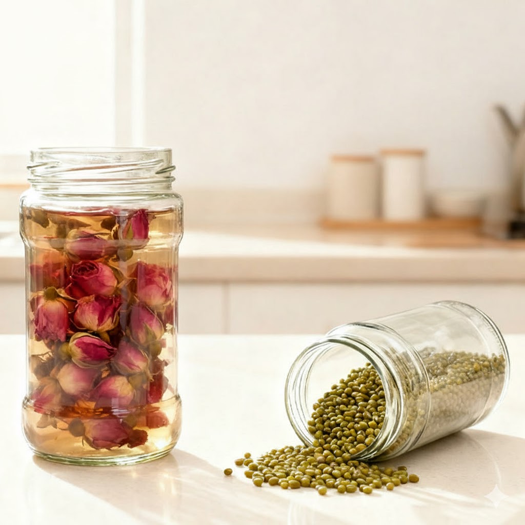 400 GMS FUDKOR JAR BLACK ,GOLDEN, BLUE WITH LID