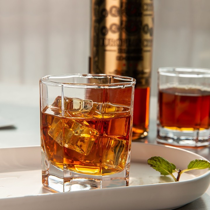 WHISKY GLASS HEXA 180ML 6PCS SET