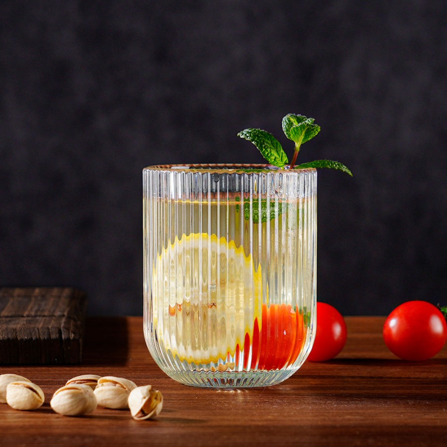 WHISKY GLASS LINING ROUND  250ML 6PCS DELI