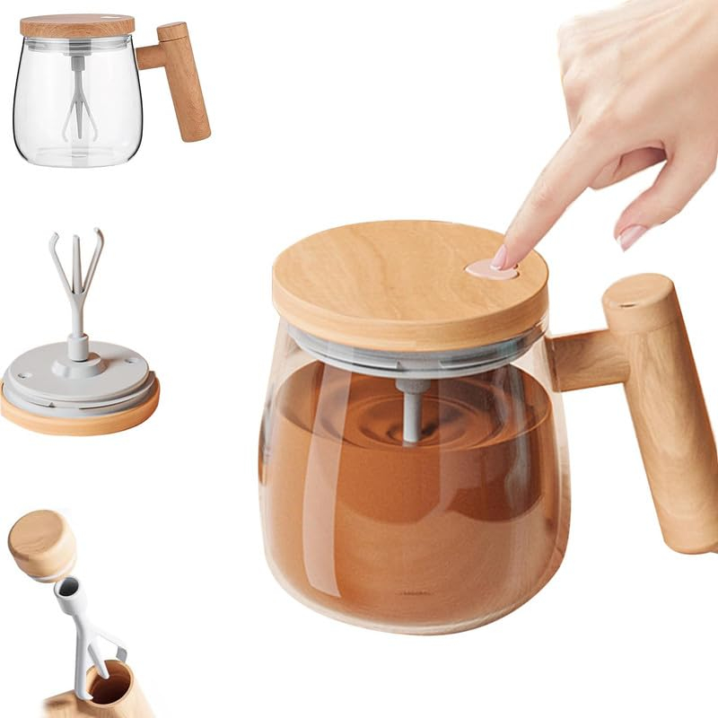 WOODEN HANDLE MUG SHAKER