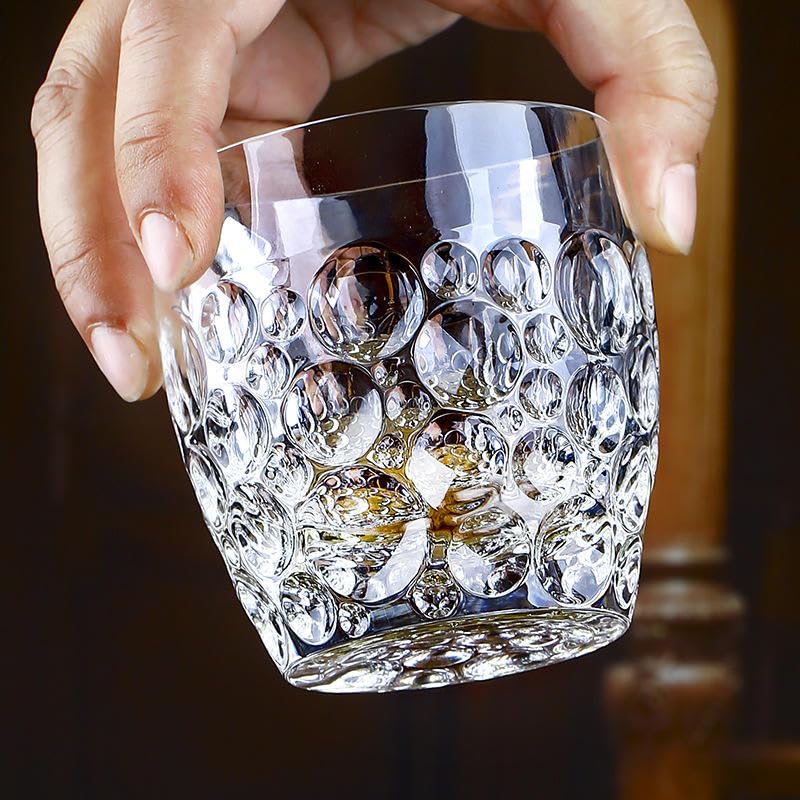 WHISKEY GLASS BUBBLE 340 ML 6 PCS SET
