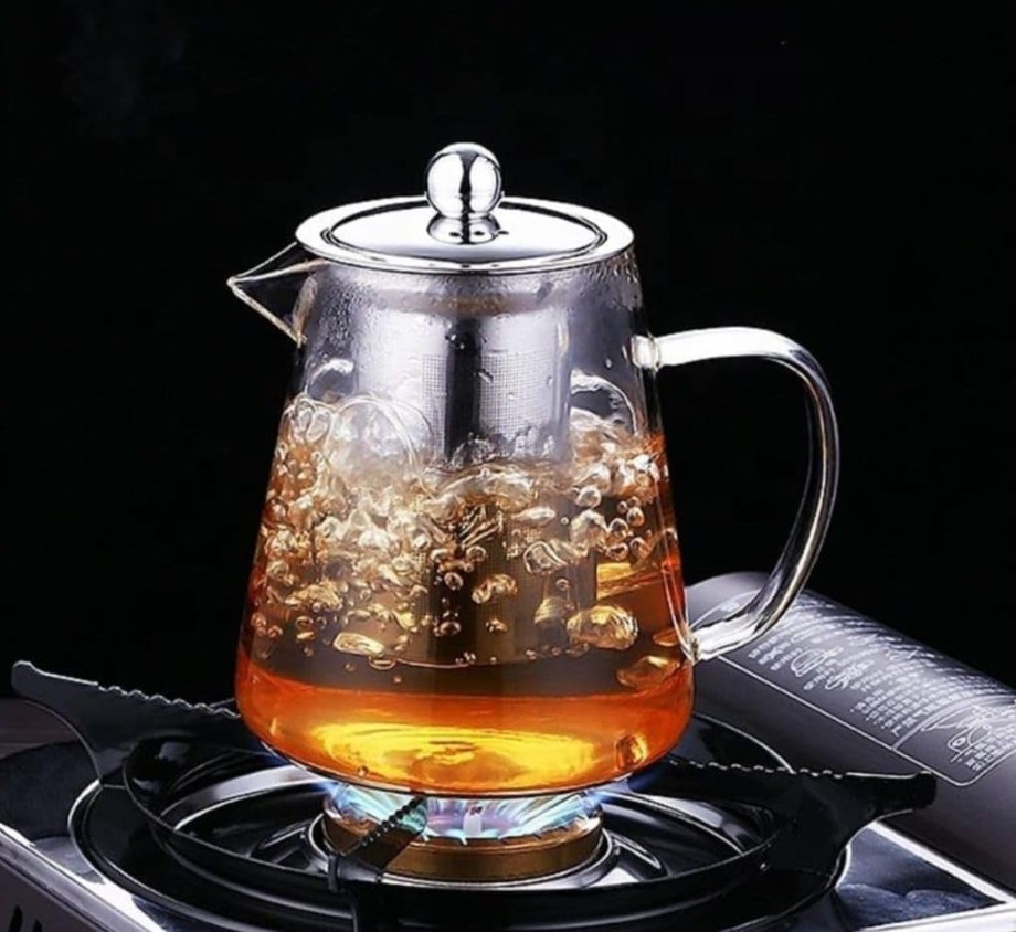 GREEN TEA KETTLE TRIANGLE STRAINER 900ML