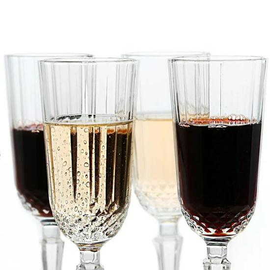 CHAMPANGE GLASS DELI 180ML 6 PCS SET