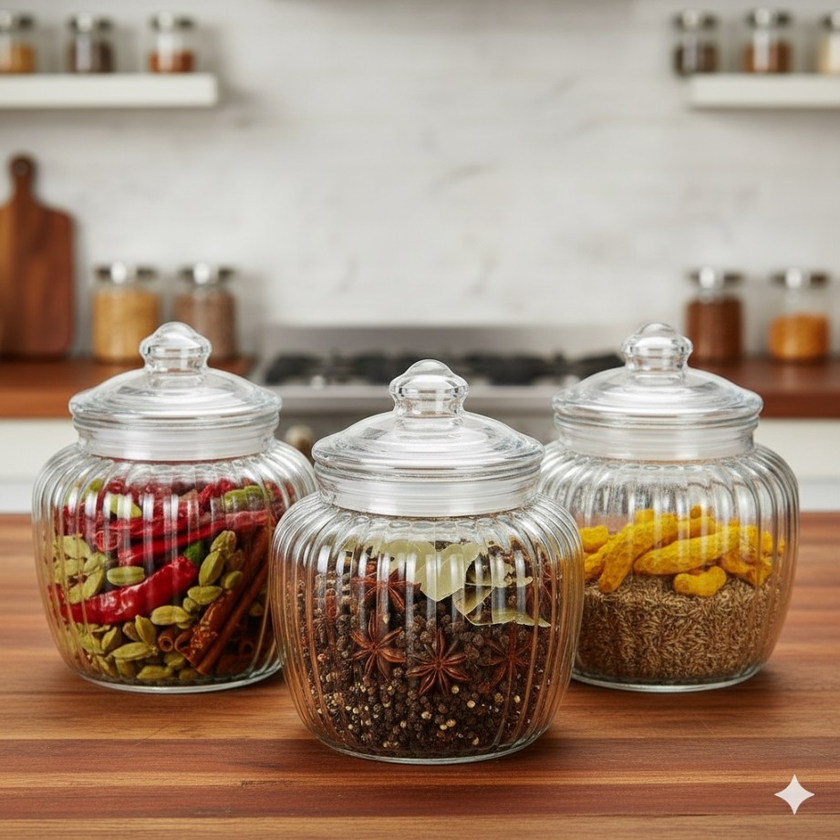 POP JAR ROUND 700ML 3 PCS SET BOX PACK