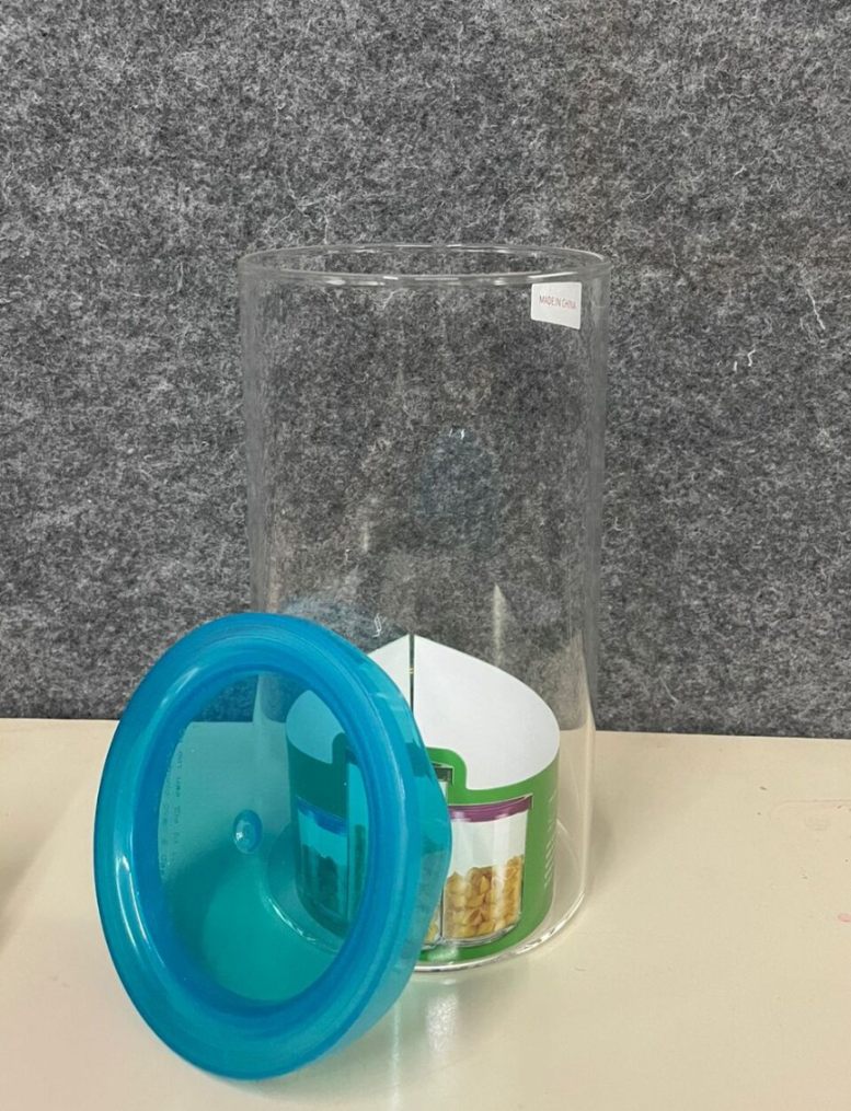 STORAGE JAR PLASTIC LID 1000ML