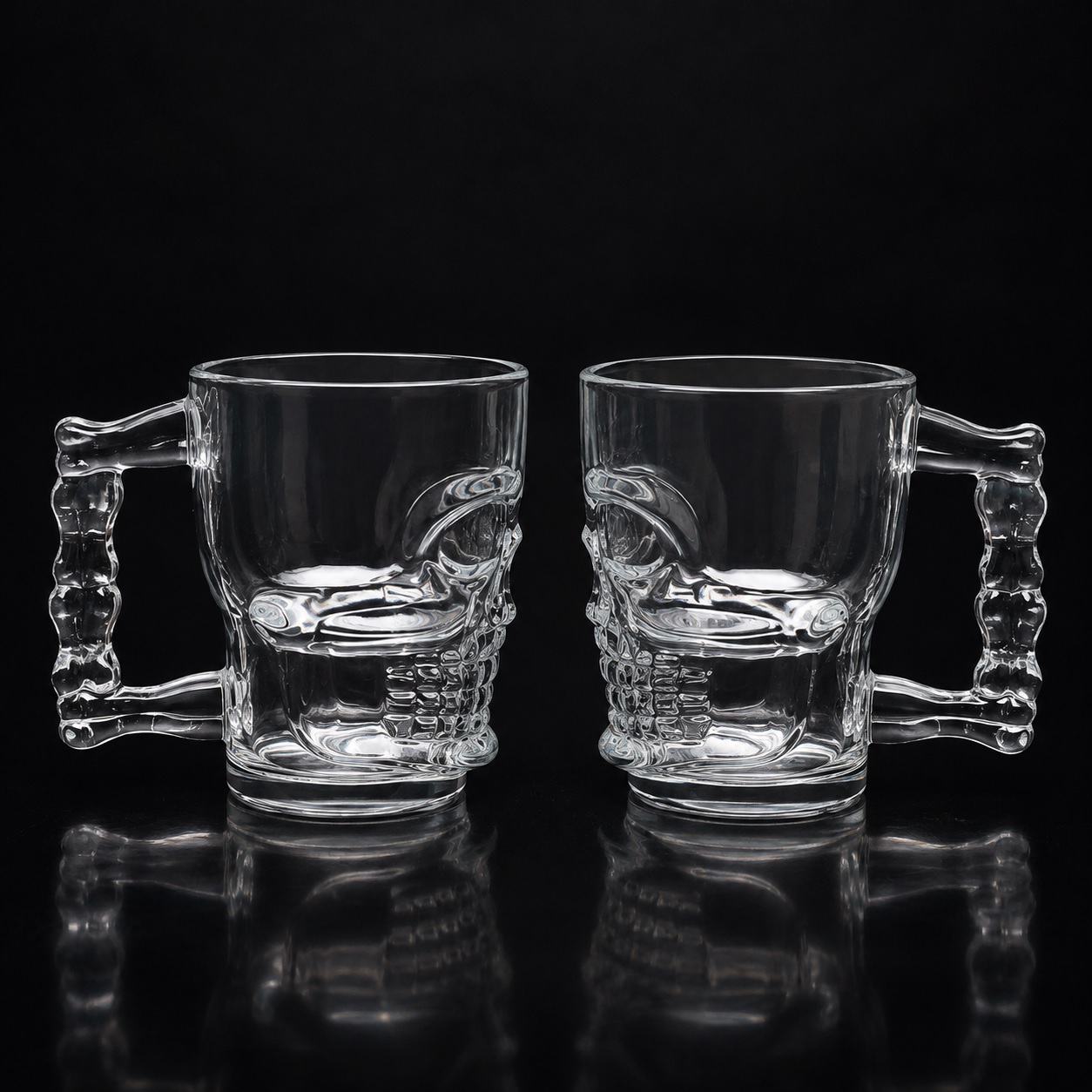 SKULL BEER MUG  500ML  6PC DELI