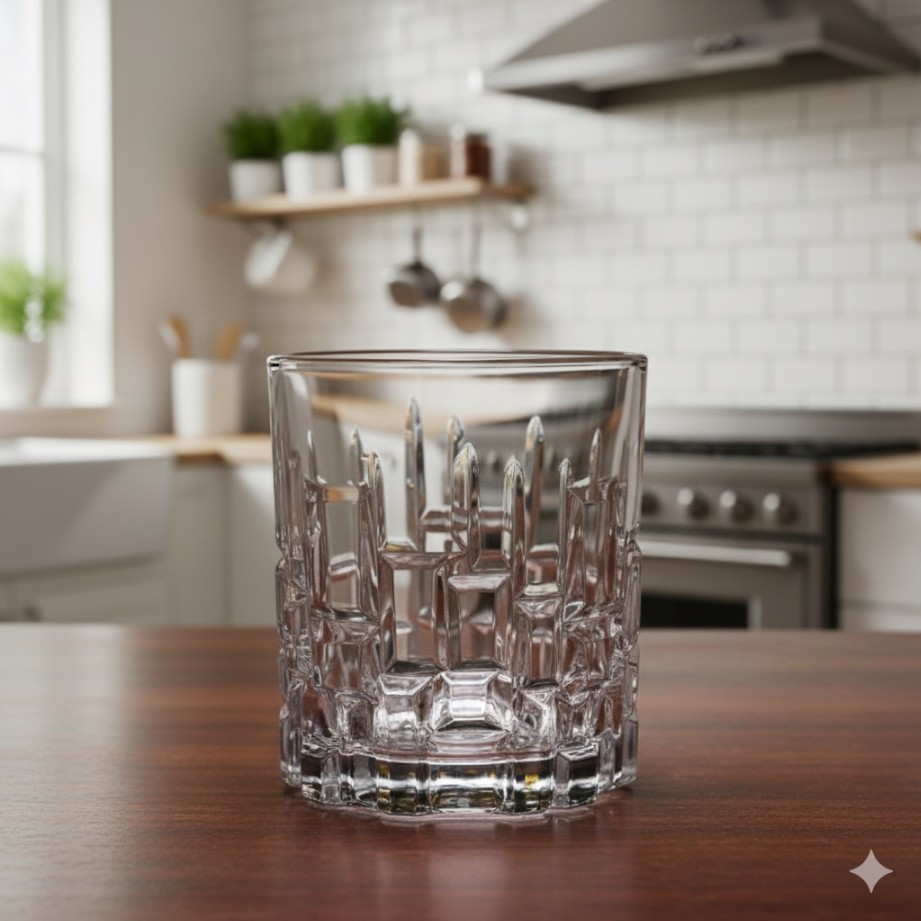 DOUBLE OLD FASHION WHISKY GLASS 325ML 6PCS SET  22901|KTY6240-1