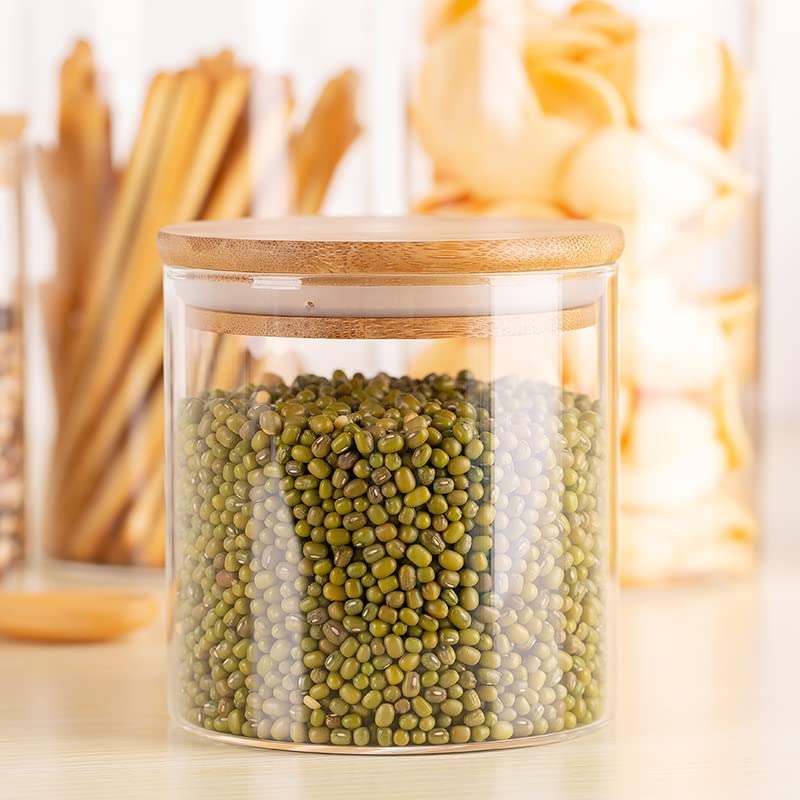 WOODEN LID JAR ROUND 685ML
