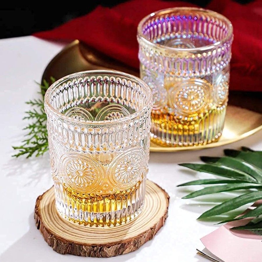 EMBOSE WINE GLASS 250ML 6PCS