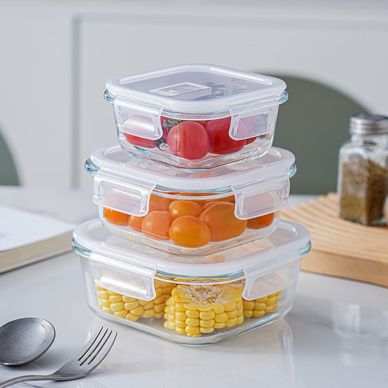 STORAGE LUNCH BOX SQUARE 3 PCS WGPK02-L3