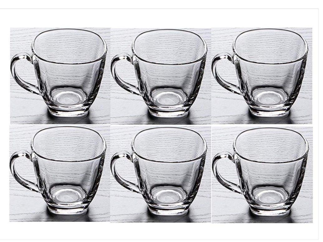 SQUARE2 TEA CUP 140ML 6PCS RED CHERRY
