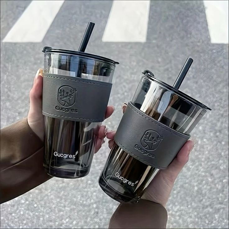 LEATHER MUG 400ML BLACK HEAVY LID BIG