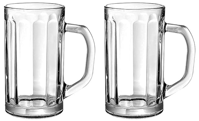 BEER MUG HANDL 420ML 2 PCS SET Y5816