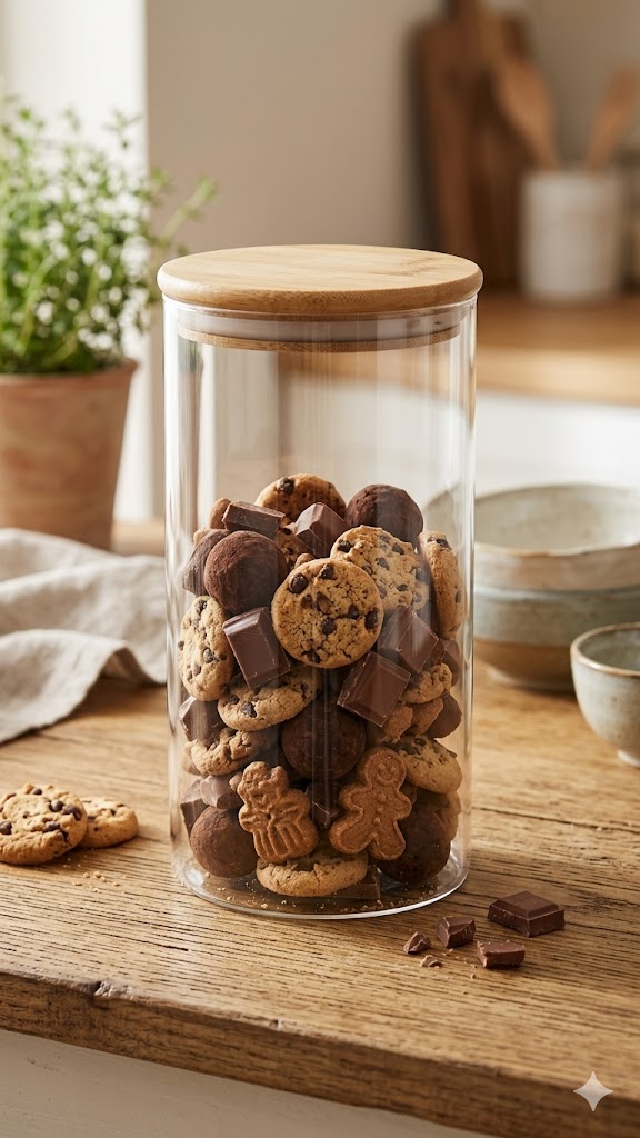 WOODEN LID JAR ROUND 1400ML 36 CTN