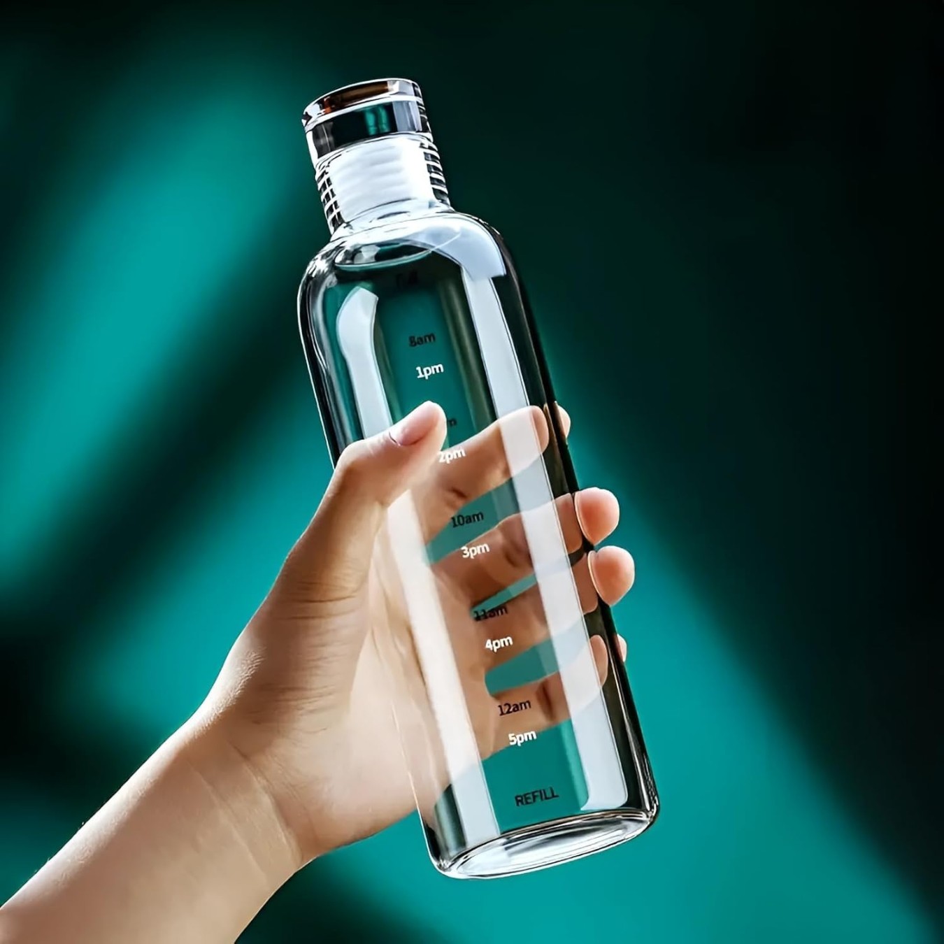 BOROSILICATE GLASS WATER BOTTEL 500ML BOXPACK MS