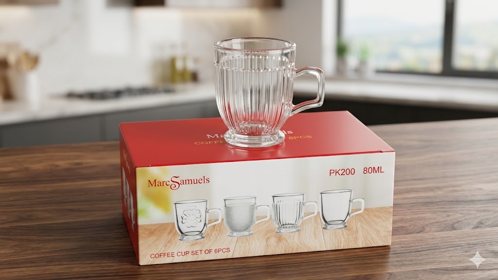 Tea Cup 90ml 6 Pcs Set