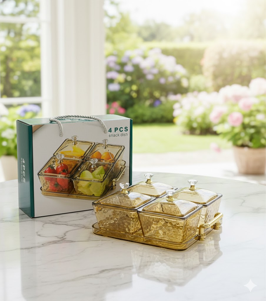 PLASTIC CANDY ON TRAY 4PCS SET PKTY-7