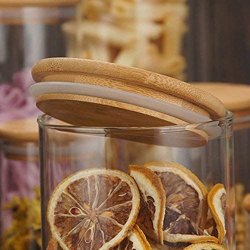WOODEN LID JAR ROUND  1050ML 20148 | GDN10-1050-BB