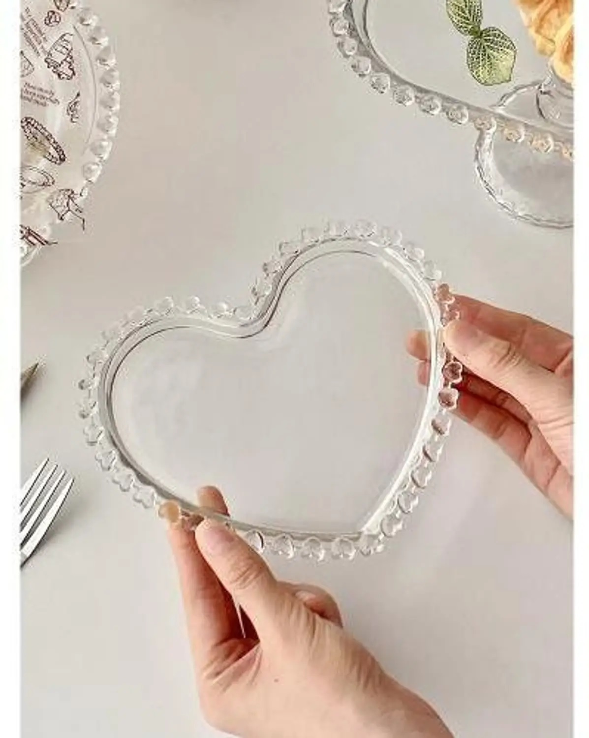 Heart Plate 5 Inch 6 Pcs Box Pack