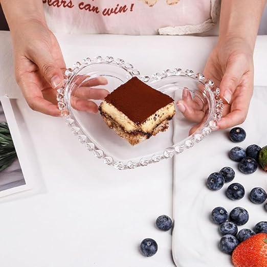 Heart Plate 5 Inch 6 Pcs Box Pack