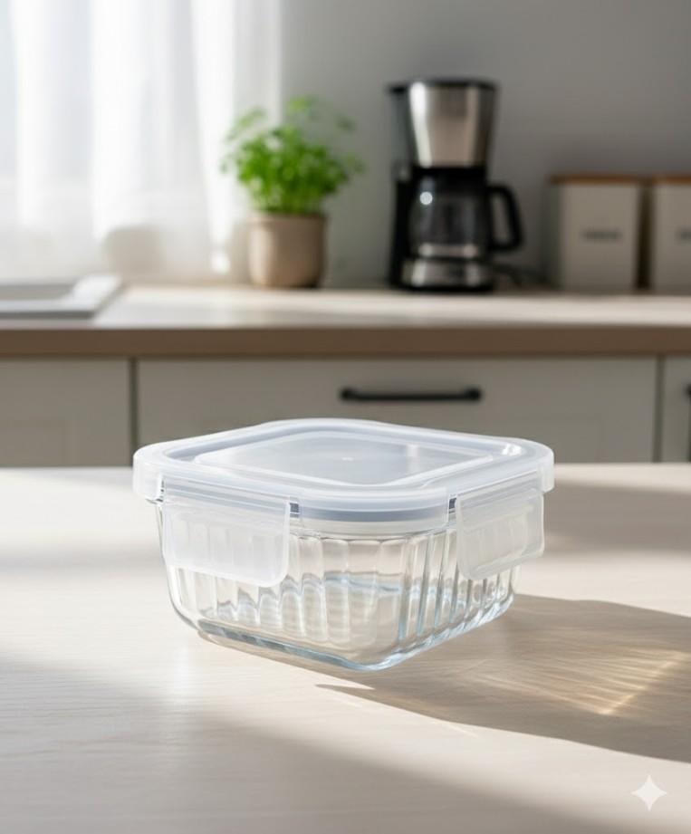 LUNCH BOX SQUARE 310ML 1PCS BOX PACK
