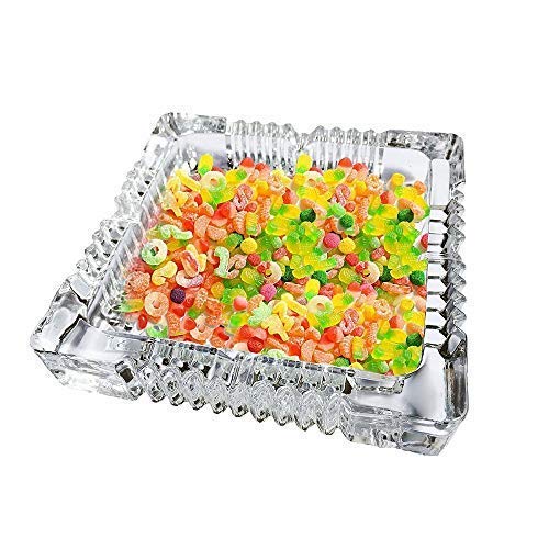Glass Square Ash Tray Small
