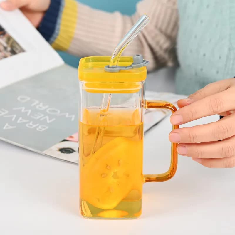 SQUARE MASON JAR 400ML 1 PCS