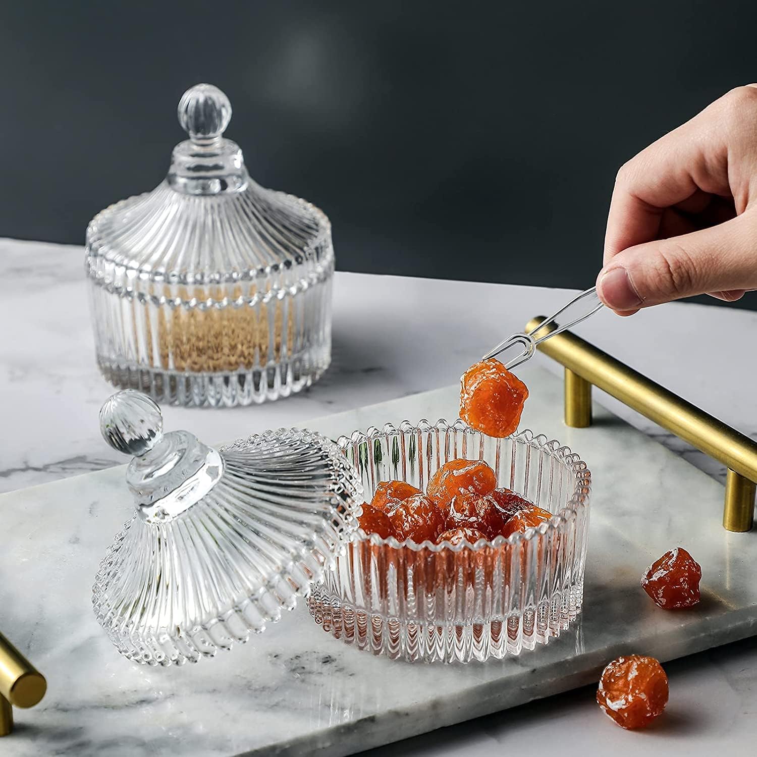 CRYSTAL CANDY JAR 4 INCH