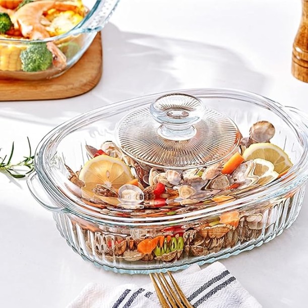 CASSEROLE WITH LID 2.8 LTR 22636  |H2452-0101
