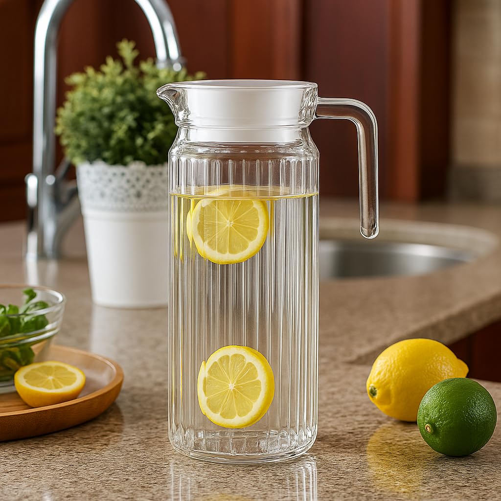 GLASS WATER2 JUG LINING 1000ML