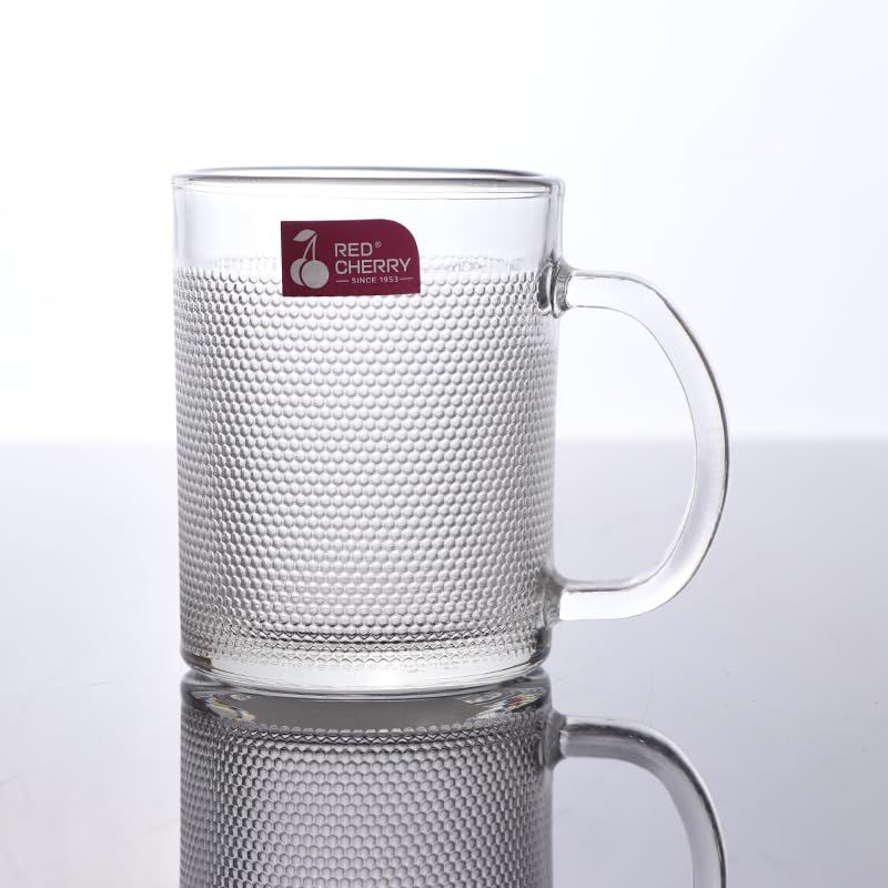 GLASS ALDAN TEA MUG 300ML 6PCS