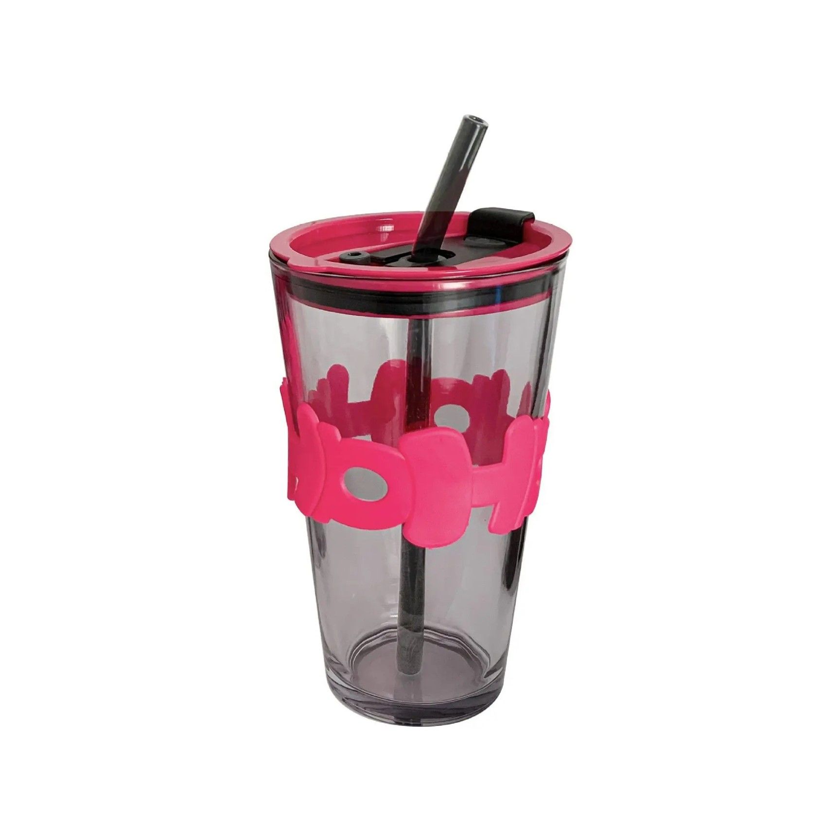 HOHO STRAW CUP LONG BLACK 450ML