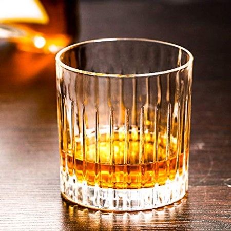 WHISKY GLASS CUT LINING 300ML 6PCS SET  Y6011