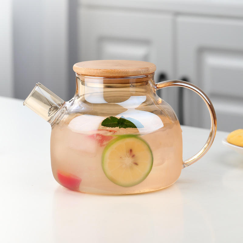 KETTLE WOODEN CRYSTAL LID GOLD
